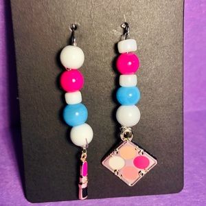 Makeup earrings by nvz
